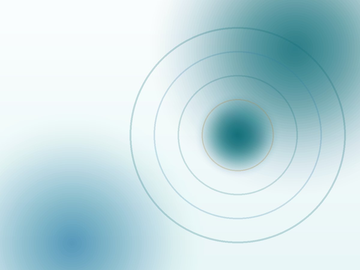 Abstract concentric lens rings representing optical focus